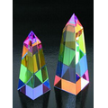 4" Rainbow Obelisk Optical Crystal Award